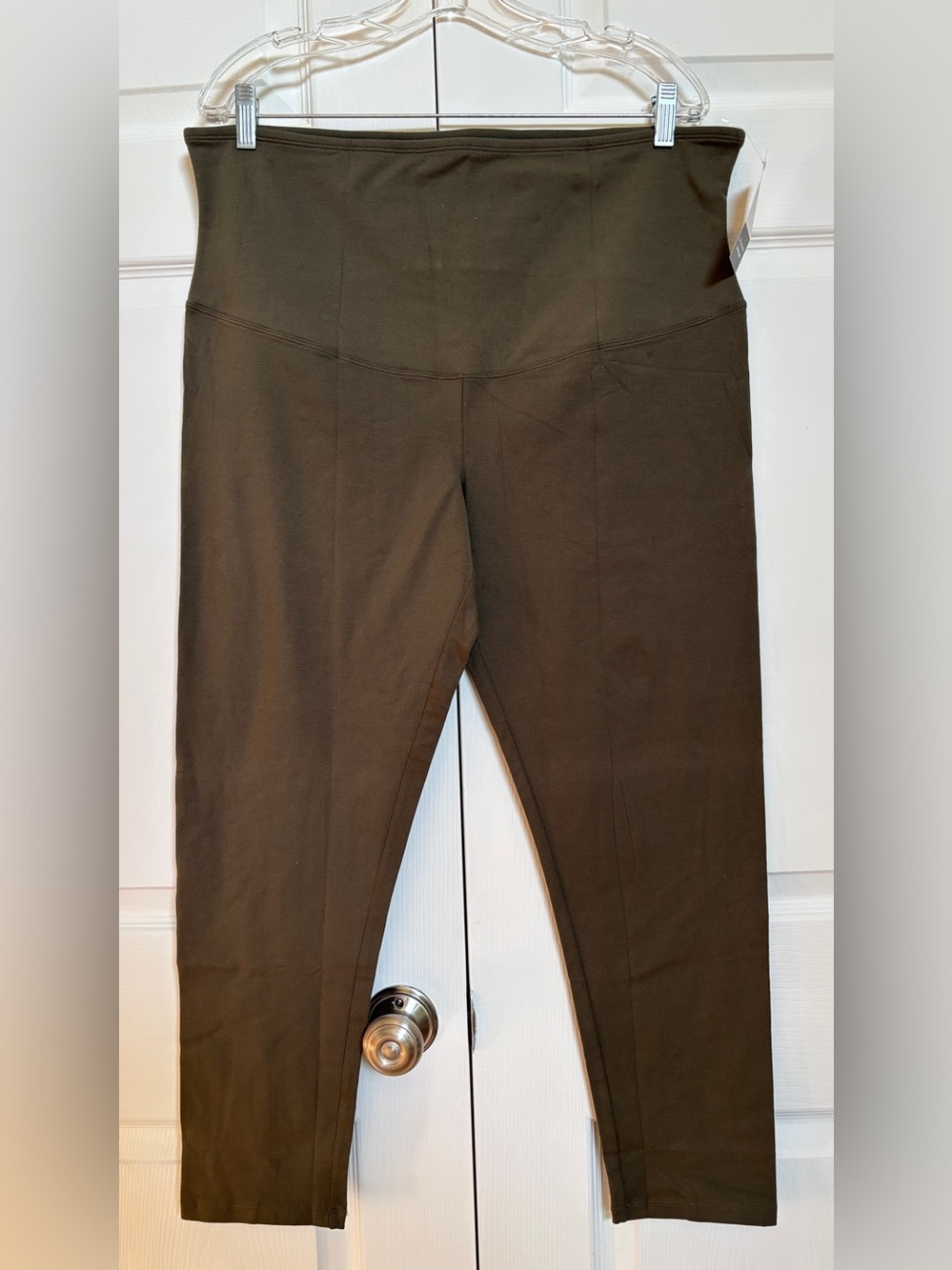 Yummie 3X Olive Green Cotton Control High Rise Leggings NWT
